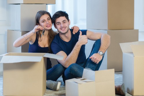 Moving truck service for a Marylebone residential street