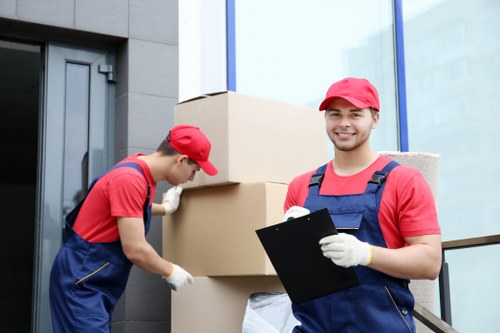 Protective PPE used during a van loading operation
