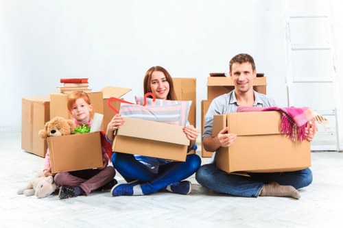 House removalists assisting with a move near Marylebone High Street and nearby central London streets