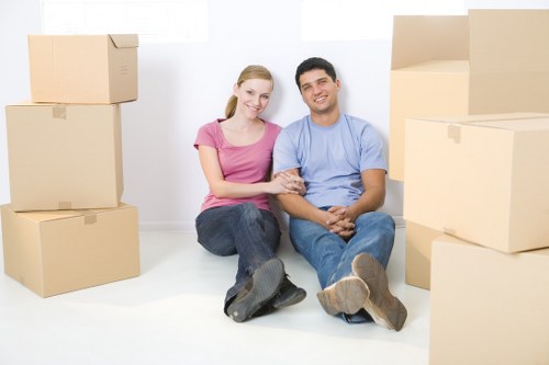 Removal team handling a property move in Marylebone streets