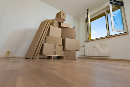 Commercial moving team planning an office relocation in Marylebone