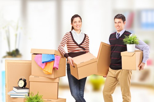 Central London moving team handling items in Marylebone