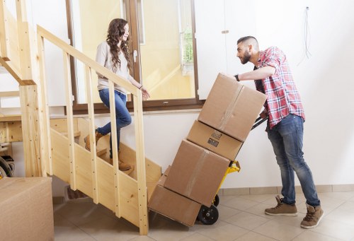 Reliable Marylebone moving team supporting furniture transport